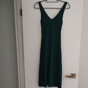Arket Dark Green Midi Dress